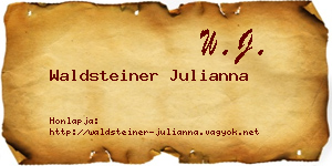 Waldsteiner Julianna névjegykártya